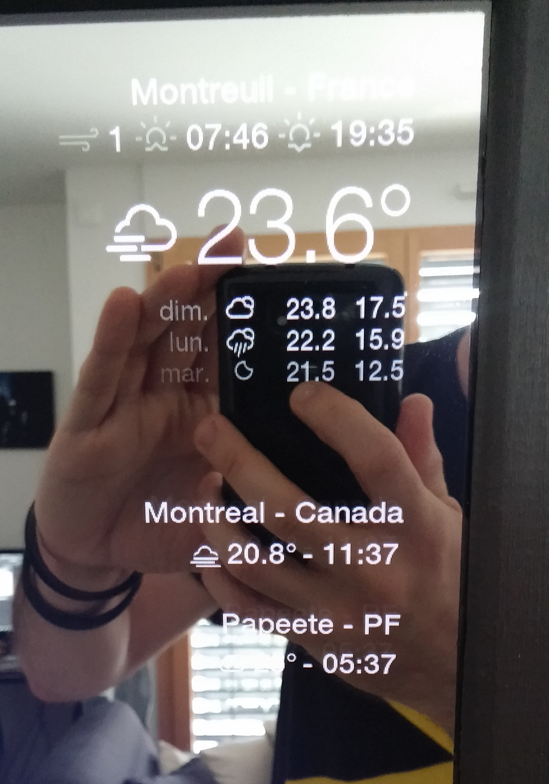 Magic Mirror weather